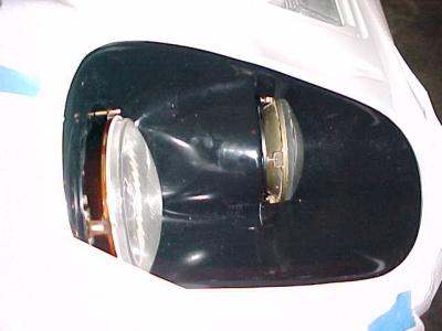 Headlights top view