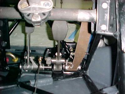 Rear view of the pedal assy.