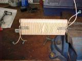 The ballast resistor wire wound onto the board