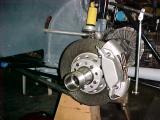 Rear calipers installed