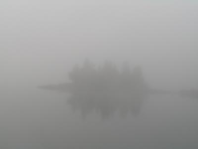An island in the fog