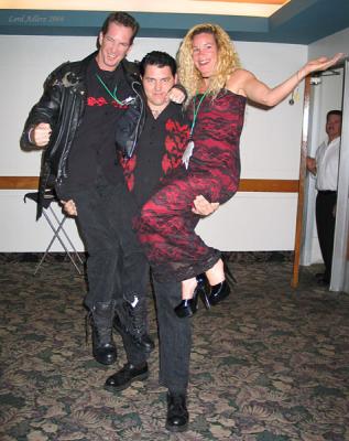 Me lifting my friends Rob and Jessica