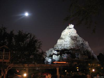 Moon lit Matterhorn