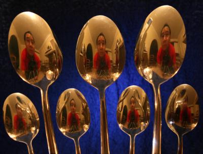 Self Portrait With Seven Spoons