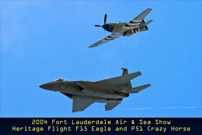 Heritage Flight F15 And P51