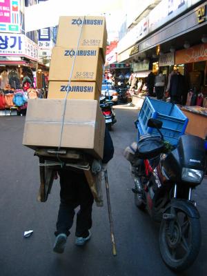 Man carrying stuff