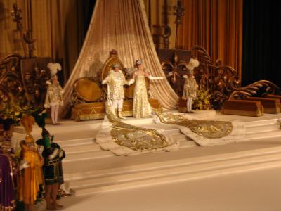 Rex and the Queen of Carnival at the throne 1.JPG
