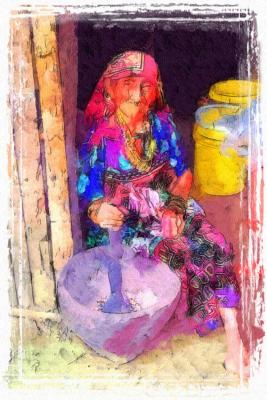 Old Woman In San Blas