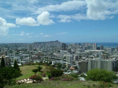 Diamond Head from Punch Bowl