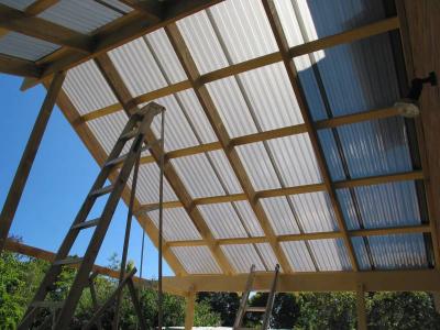 painting the timber