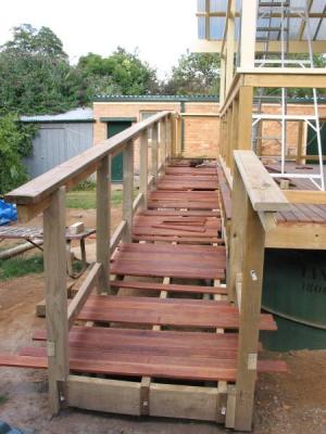 trial placement of ramp boards