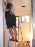painting the upstairs toilet