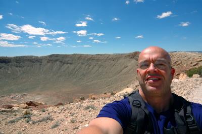 Meteor Crater, self portrait !
