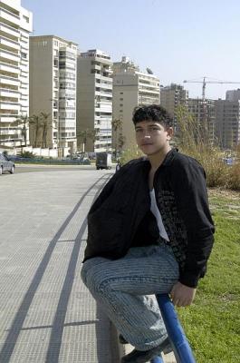 Guy along the Beirut Corniche