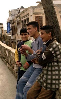 Lebanese guys hanging out near Tripolis Citadel