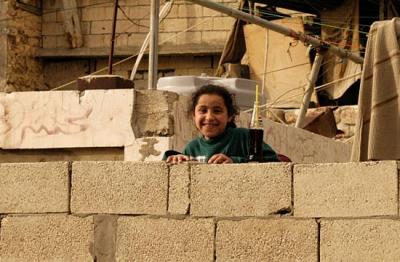 A friendly girl in Sidon
