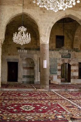 Mosque interior in Sidon