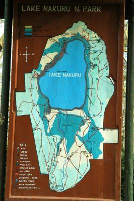 Map of Lake Nakuru National Park