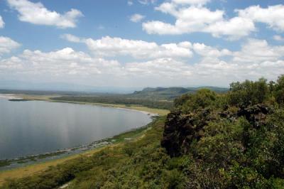 Lake Nakuru from the cliffs above