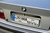 Lebanese license plate