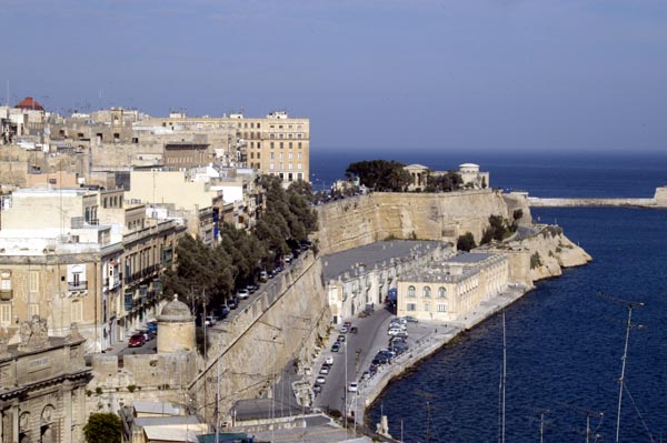 Southern ramparts of Valletta