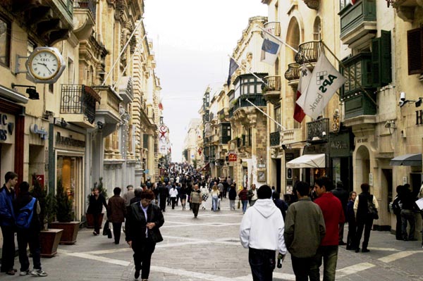 Triq ir-Repubblika, Valletta's main commercial street