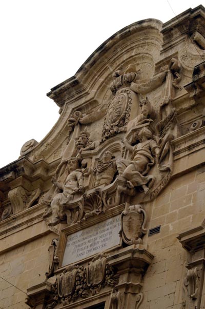 Facade detail, Valletta