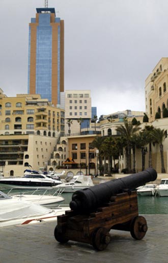 The only highrise in Malta is the Hilton Tower