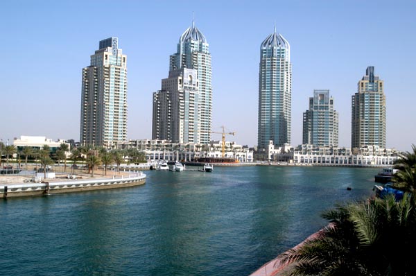 Dubai Marina, a huge new residential area