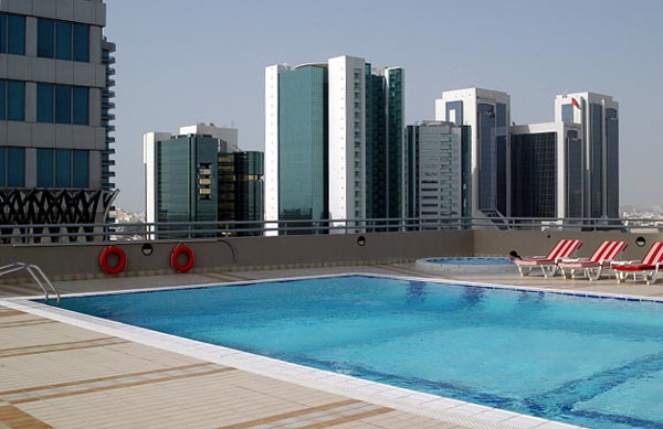 The pool at U.P. Tower