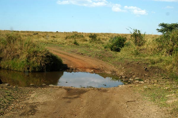 The roads have numerous small water crossings