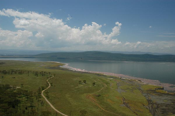 Lake Nakuru from Baboon Cliffs overlook