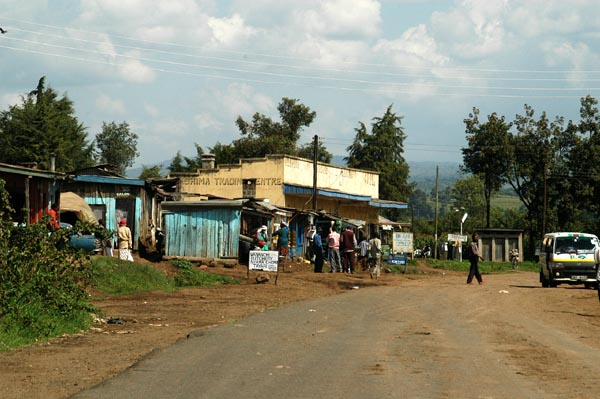 On the road from Njoro, near Nakuru to Narok, on the way to the Maasai Mara