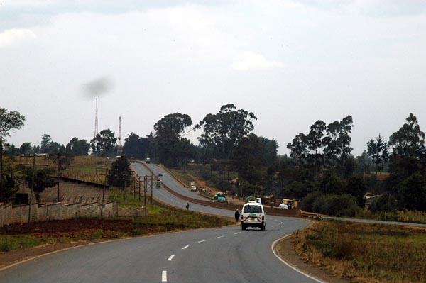 The A104 near Nairobi looks pretty good after some of the remote roads
