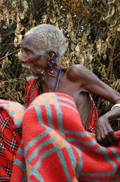 Old Maasai man