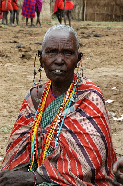Old maasai woman