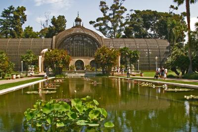 Reflection Pool And Botanical Garden At Balboa Park