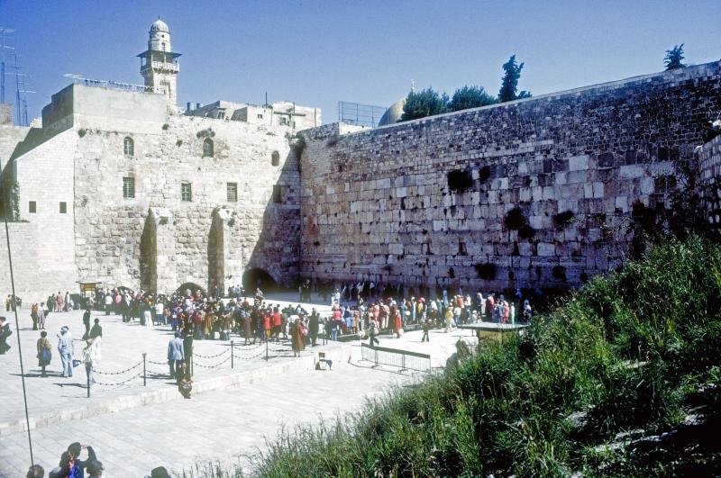 Crowds at the Wailing Wall