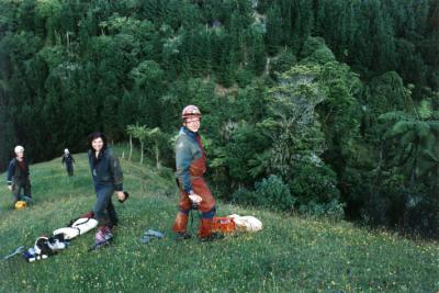 Climbing out from Green gorge entrance