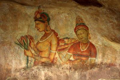028 Sigiriya, Apsara fresco