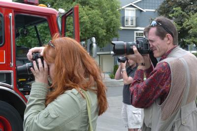 photographing heroes