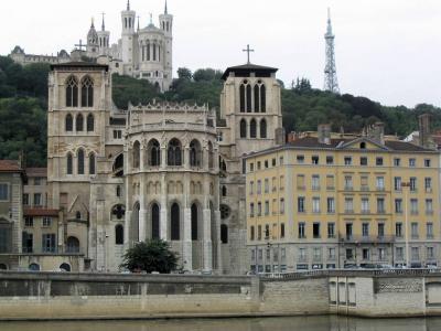 Lyon: cathedral, basilica, and tower