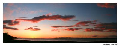 Portishead sunset - panorama