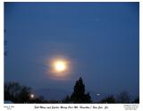 Full Moon and Jupiter Rising over Mount Hamilton