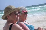 Barb and Mary - Sunning at the Beach