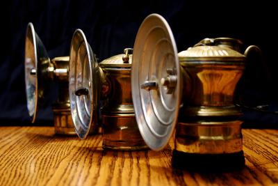 9-4-04Carbide Miner's Lamps