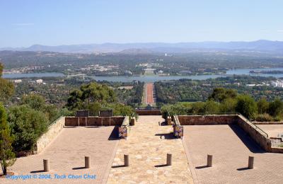 View of Canberra and Australian War Memorial 01