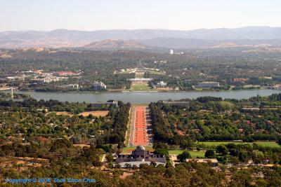 View of Canberra and Australian War Memorial 02