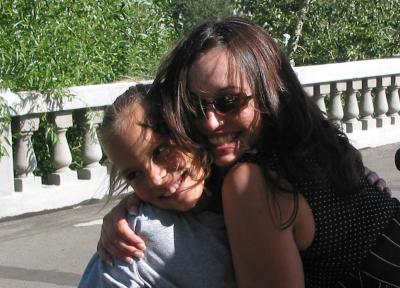 21 BilliJo embraces Lily after Lily throws herself from the bicycle carriage to save her mother left behind.