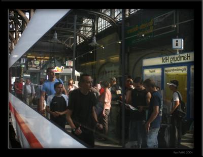 September 4 2004:  Faces on a Train